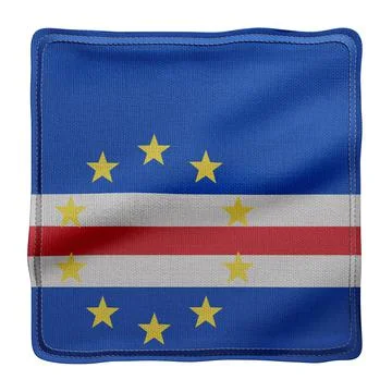 Cape Verde 3d flag Stock Illustration