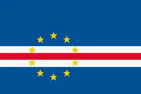 Cape Verde flag background illustration large file Stock Illustration