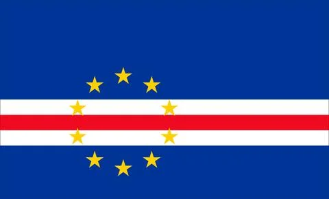 Cape verde Flag Design Stock Illustration