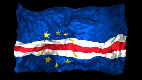 Cape Verde flag Stock Footage 110791140