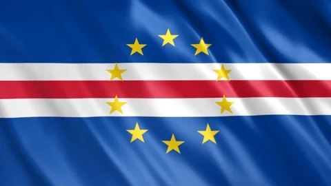 Cape Verde Flag 库存影片 123710340