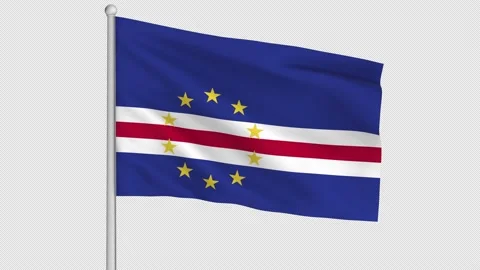 Cape Verde Flag Stock Footage 226984444