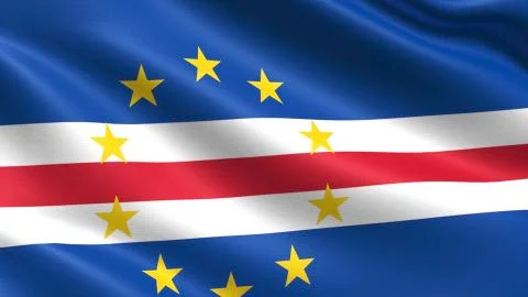 Cape Verde Flag Stockillustratie