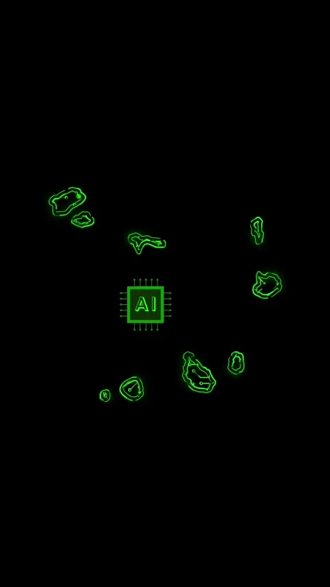 Cape Verde Map AI Chipset Technology Opener Stock Footage 337171245
