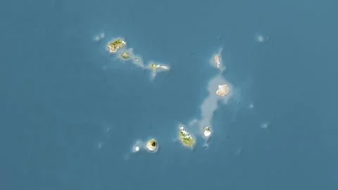 Cape Verde, satellite A - raw data Stock Illustration