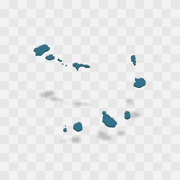 Cape Verde vector map silhouette Stock Illustration