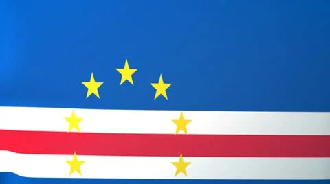Cape Verde Waving Flag Stock Footage 10761673
