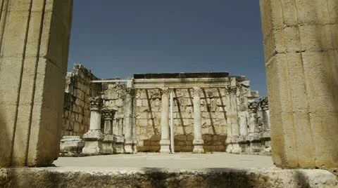 Capernaum synagogue 6 Stockbeeldmateriaal 10900705
