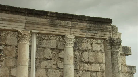 Capernaum Synagogue, Israel (2) Stock Footage 281812406