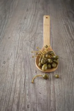 Capers with steam Stock Photos