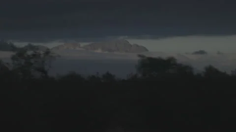 Capetown Mountain from Car Stock Footage 252613871