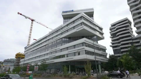 Capgemini 147 building with logo on the top, general static shot from the Stock Footage 206056986