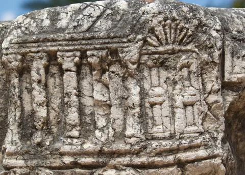 Capharnaum synagogue ruins Stock Photos