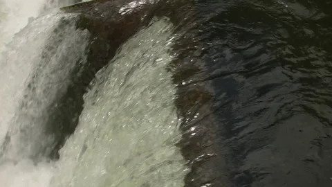 Capilano River Weir Stock Footage 84589203