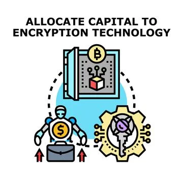 Capital allocation and investing in encryption technology Stock Illustration