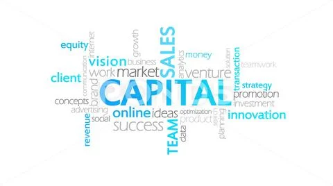Capital, Animated Typography Stock Illustration