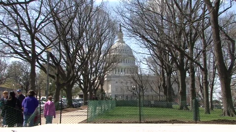 Capital Building On Capital Hill Stock Footage