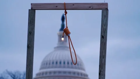 Capital Building with a Noose Structure ... | Stock Video | Pond5