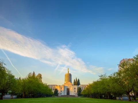 Capital Building of Oregon State in Salem Vidéo 80465334