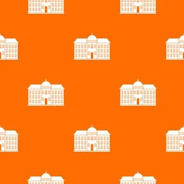Capital building pattern orange Ilustración de archivo