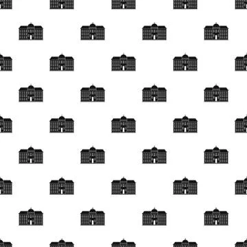Capital building pattern vector seamless Ilustración de archivo