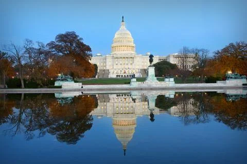 Capital Building Reflection Foto stock