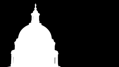 Capital Building Spin Animation Stock Footage 84874594