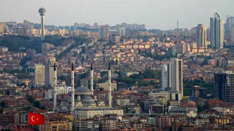  Capital of City Ankara Turkey Time-lapse Stock Footage
