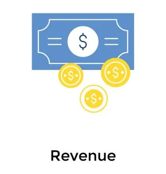 Capital in flat design, icon of investment Stock Illustration
