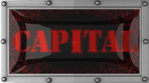 Capital on led Vídeos de archivo 8684556