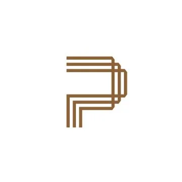 	Capital letter P logo vector Stock Illustration