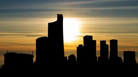 Capital of Libya, Tripoli skyline at Sunset,Time Lapse with Colorful Clouds Stock Footage 260486534