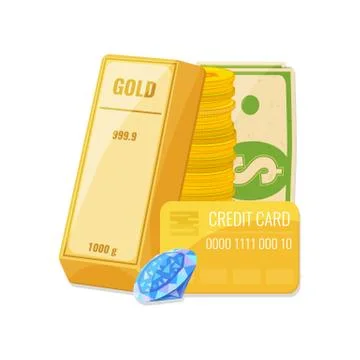 Capital, money management concept. Stock Illustration