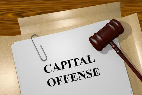 Capital Offense concept Stock Illustration