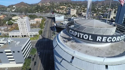 Capital Records Building Boom DOWN #2 Stock-Footage 83522988