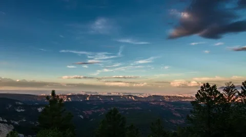 Capital Reef Lighting Day 2 Night (4K) Vídeo Stock 52425148