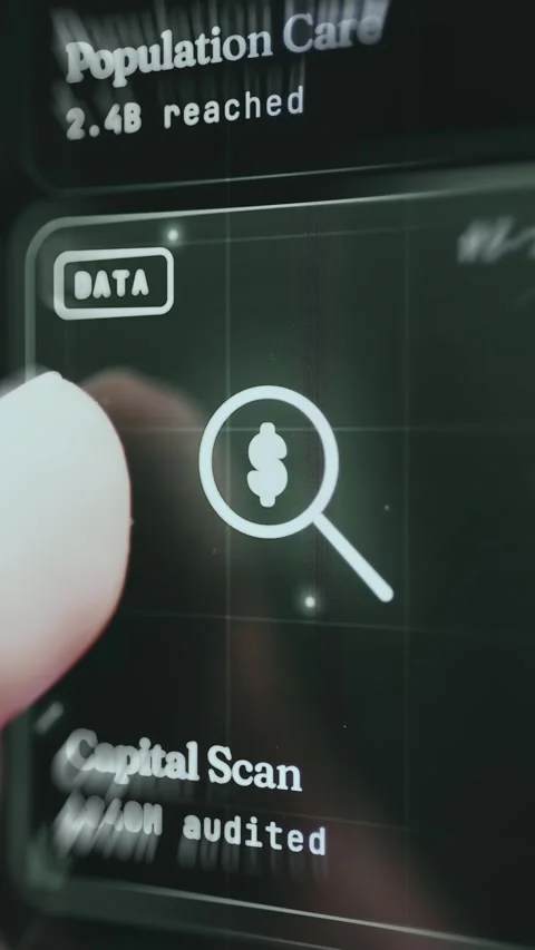 Capital Scan data function indicating that 240M USD have been audited 스톡 동영상 335922199