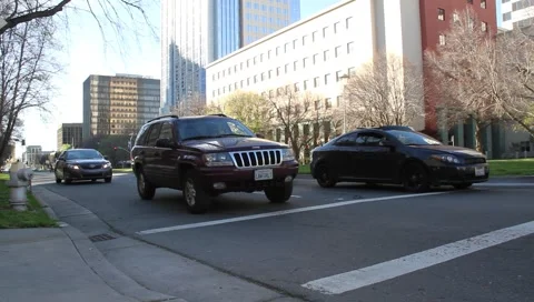 Capitol Ave Sacramento 6430 Stock Footage