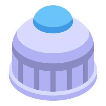 Capitol building dome with columns representing government and democracy Ilustración de archivo