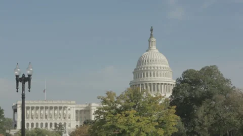 Capitol building Fall Colors Stock Footage 32254899
