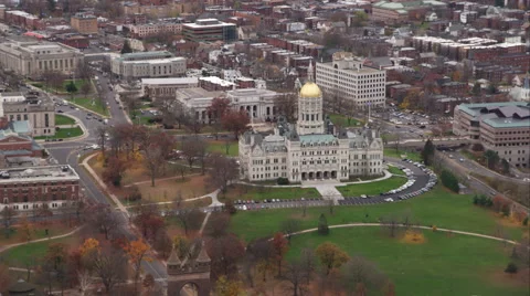Capitol building in Hartford, Connecticut. Shot in November 2011. Stock Footage 59168670