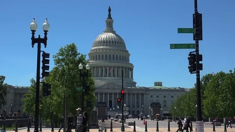 The Capitol Building, is the home of the U S Congress Stock Footage 82633840