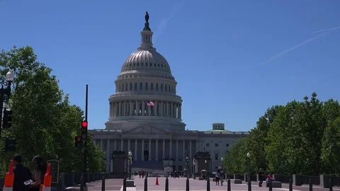The Capitol Building, is the home of the U S Congress Stock Footage 82633842