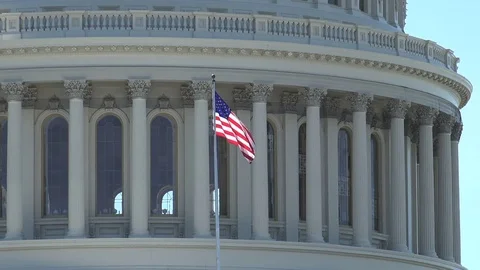 The Capitol Building, is the home of the U S Congress Stock Footage 82633942