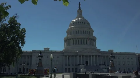 The Capitol Building, is the home of the U S Congress Stock Footage 82658316