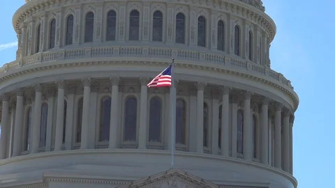 The Capitol Building, is the home of the U S Congress Stock Footage 82658597