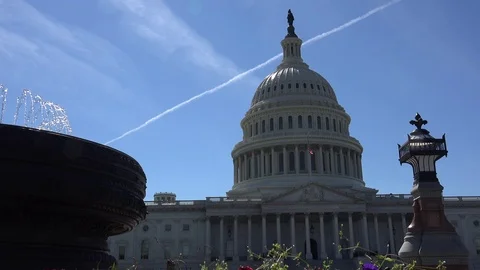 The Capitol Building, is the home of the U S Congress Stock Footage 82658616
