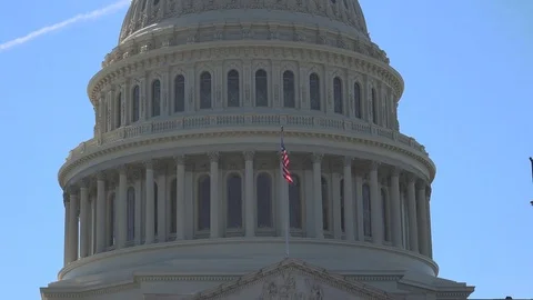 The Capitol Building, is the home of the U S Congress Stock Footage 82658620