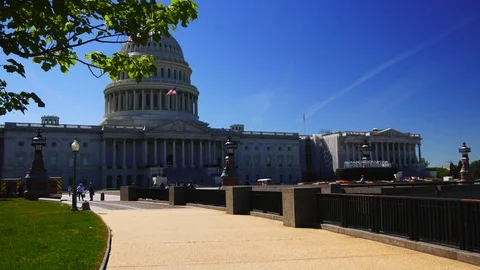 The Capitol Building, is the home of the U S Congress Stock Footage 82659183