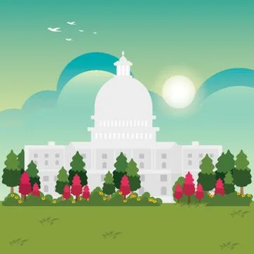 Capitol building Stock Illustration